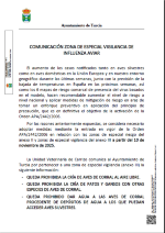 Comunicación zona especial vigilancia_INFLUENZA AVIAR